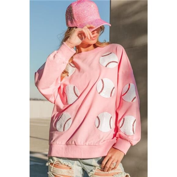 BiBi Colorblock Exposed Seam French Terry Sweatshirt